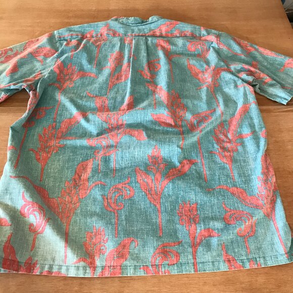 Vintage Reyn Spooner Hawaiian Shirt Men XXL Blue Floral Button Down Pullover - Picture 2 of 12